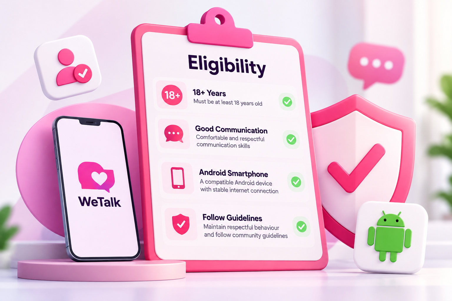 WeTalk Host Eligibility