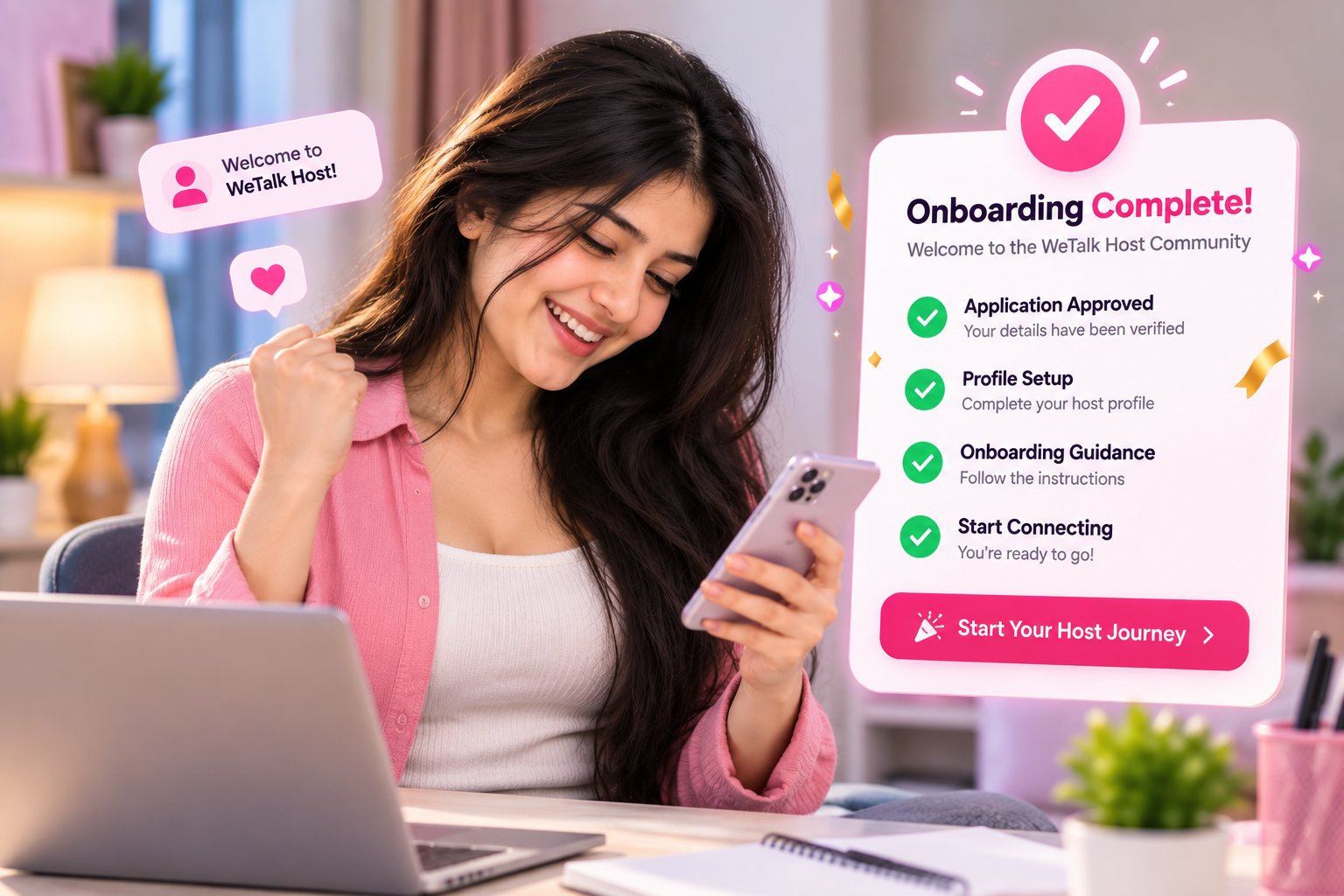 WeTalk Host Onboarding